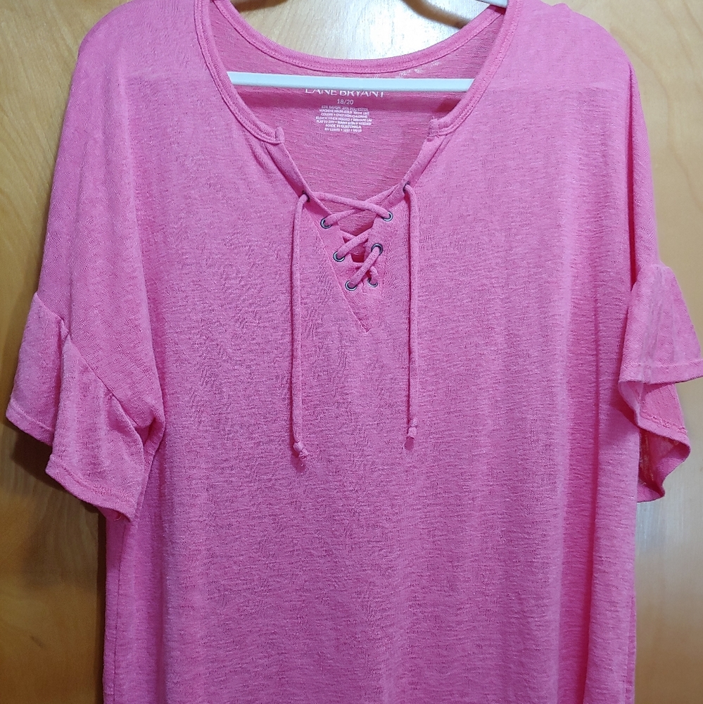 Comfy Single Ruffle Short Sleeve Tee 18/20
